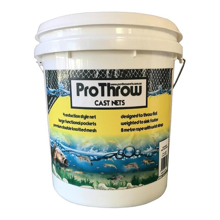 Pro Throw Top Pocket With Chain Mono Mesh Cast Net