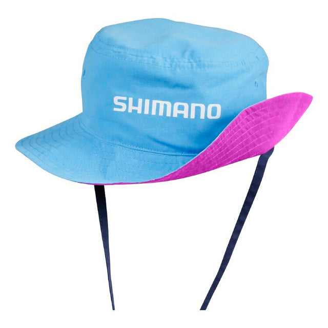 Shimano Kids Reversible Bucket Hat Pink/Blue