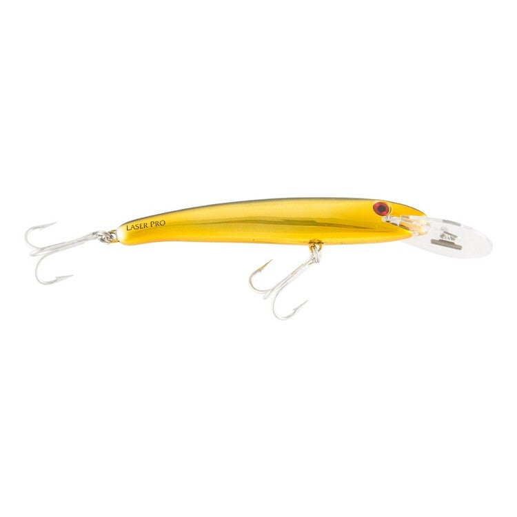 Halco Laser Pro 120DD 120mm Hard Body Lure Chrome Gold Black Back