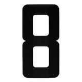 BLA Stick On Boat Rego Numbers Pair 8in Black