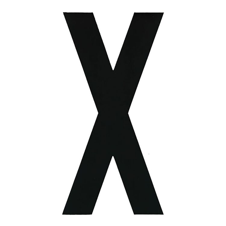BLA Stick On Boat Rego Letters Pair 8in Black
