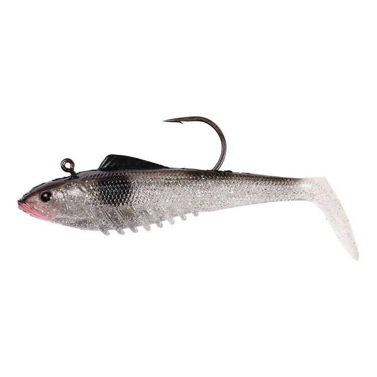 Squidgies Slick Rig 130mm Soft Plastic Lure Silver Fox