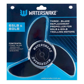 Watersnake 3 Bladed Propeller Kit to Suit 65lb & 80lb Motors