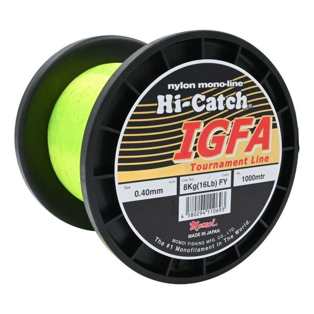 Momoi Hi-Catch IGFA Class Monofilament Fishing Line 1000m Yellow
