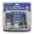 Atlantic Stainless Steel Tie Down Ratchet Strap Pair 25mm X 1.8m - 200kg