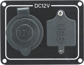 RWB 12v Cig Socket and USB Panel