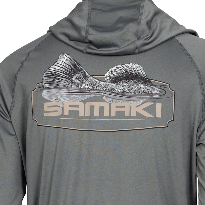 Samaki Tailing Performance Adult Hooded Fishing Jersey Earth