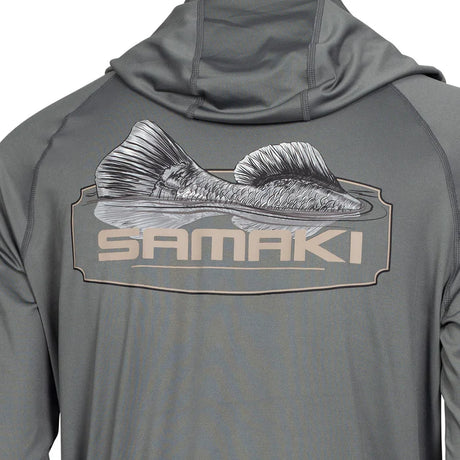 Samaki Tailing Performance Adult Hooded Fishing Jersey Earth