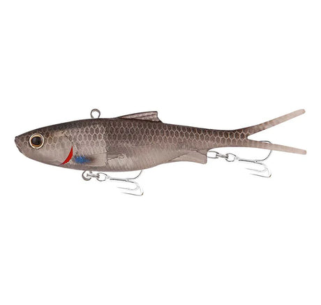 Samaki Vibelicious Fork Tail 70mm 10g Soft Vibe Lure Clear UV Mullet