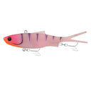 Samaki Vibelicious Fork Tail 100mm 20g Soft Vibe Lure Fairy Floss Uv