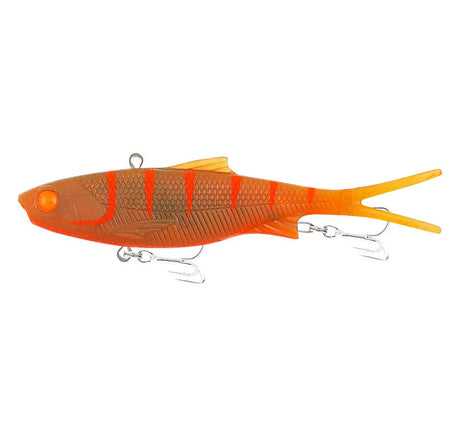 Samaki Vibelicious Fork Tail 70mm 10g Soft Vibe Lure Motor Oil Uv