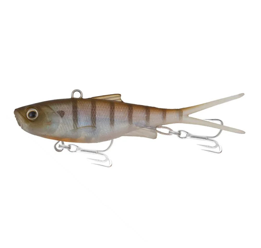 Samaki Vibelicious Fork Tail 85mm 14g Soft Vibe Lure Pearl Perch
