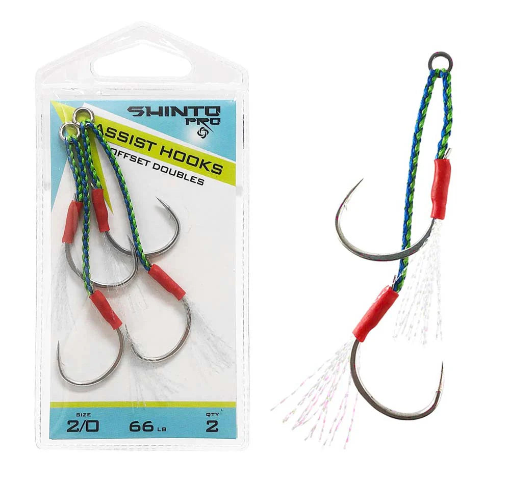 Shinto Pro Double Offset Assist Hooks 2pk