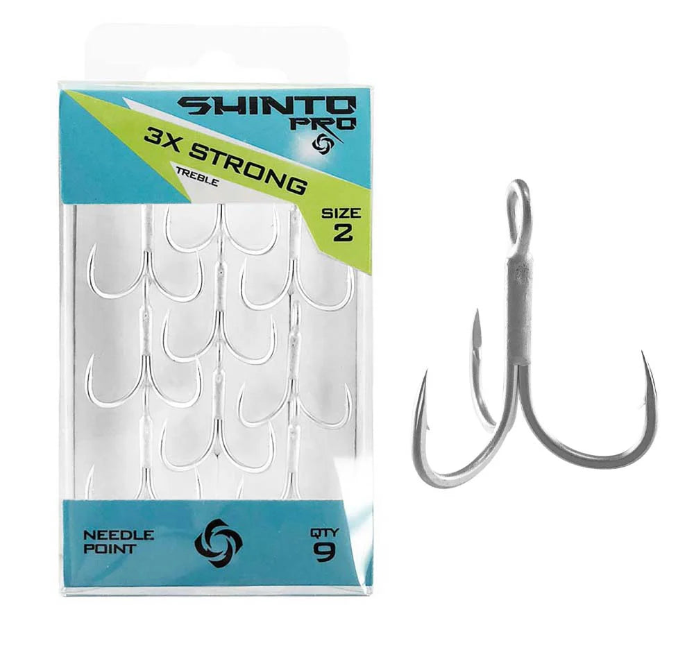 Shinto Pro 3X Matte Tinned Treble Hooks