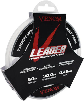 Venom V-Leader Monofilament Fishing Leader 50m