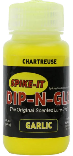 Spike It Dip N Glo Soft Plastic Lure Dye Chartreuse