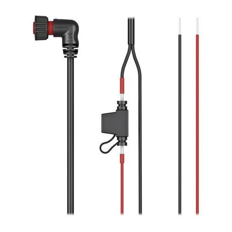Garmin Power Cable Right Angle GLS10 Black Box 2 Pin