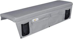 Oceansouth Boat Bench Seat Cushion With Side Pockets 1500mm X 400mm Grey