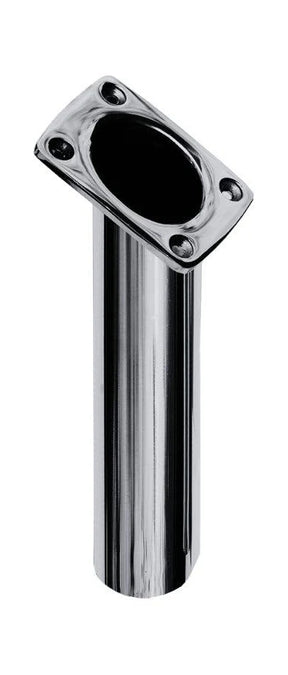 Frank Marine Stainless Steel Straight Slimline Flush Mount Fishing Rod Holder
