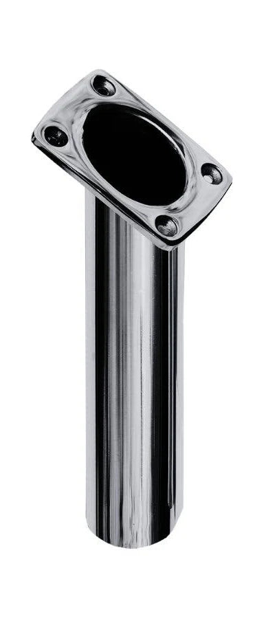 Frank Marine Stainless Steel Straight Slimline Flush Mount Fishing Rod Holder