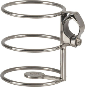 Frank Marine Stainless Steel 25mm Vertical Rail Mount Drink Holder