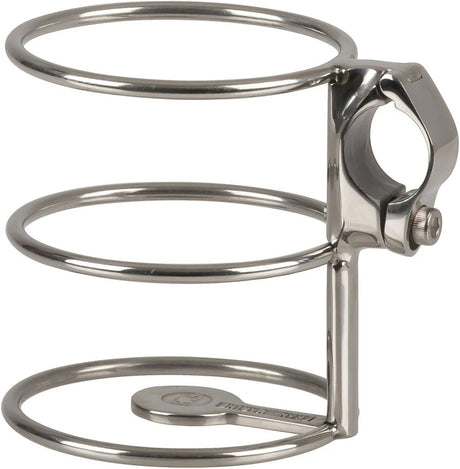 Frank Marine Stainless Steel 25mm Vertical Rail Mount Drink Holder