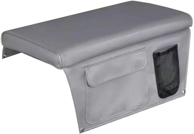 Oceansouth Boat Bench Seat Cushion With Side Pockets 600mm X 400mm Grey