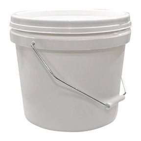 Bucket Pail With Lid 10L White