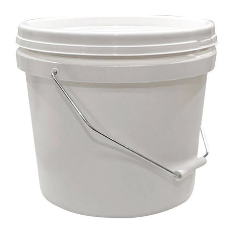 Bucket Pail With Lid 10L White