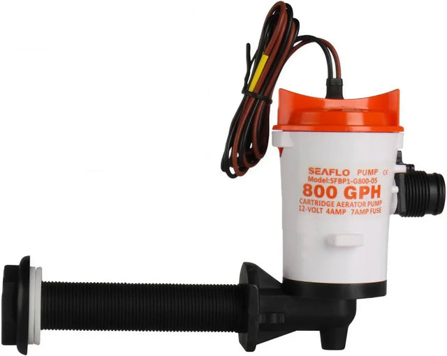 Seaflo Live Bait Tank Pump 90 Degree 800gph