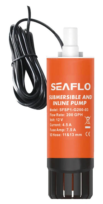 Seaflo In-Line Submersible Pump 200gph