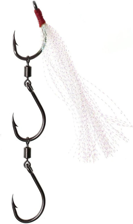 Elkat Striker 7 Pre-Made Ganged Hooks 3pk Pearl