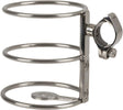 Frank Marine Stainless Steel Adjustable 25mm Rail Mount Drink Holder