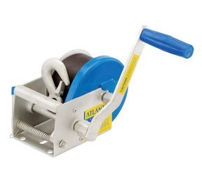 Atlantic Marine Trailer Winch With Strap 700kg 5:1 50mm X 6m With Snap Hook
