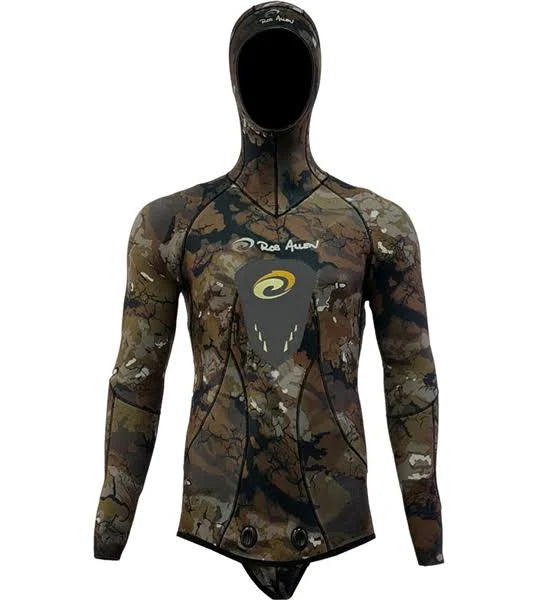 Rob Allen 3.5mm 2Pce Open Cell Wetsuit Brown Camo