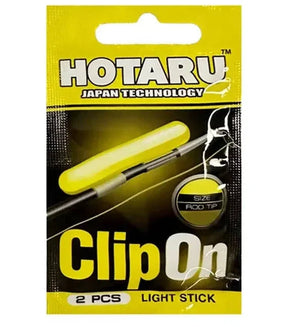 Hotaru Clip On Fishing Rod Light Sticks Medium 2pk
