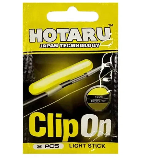 Hotaru Clip On Fishing Rod Light Sticks Medium 2pk