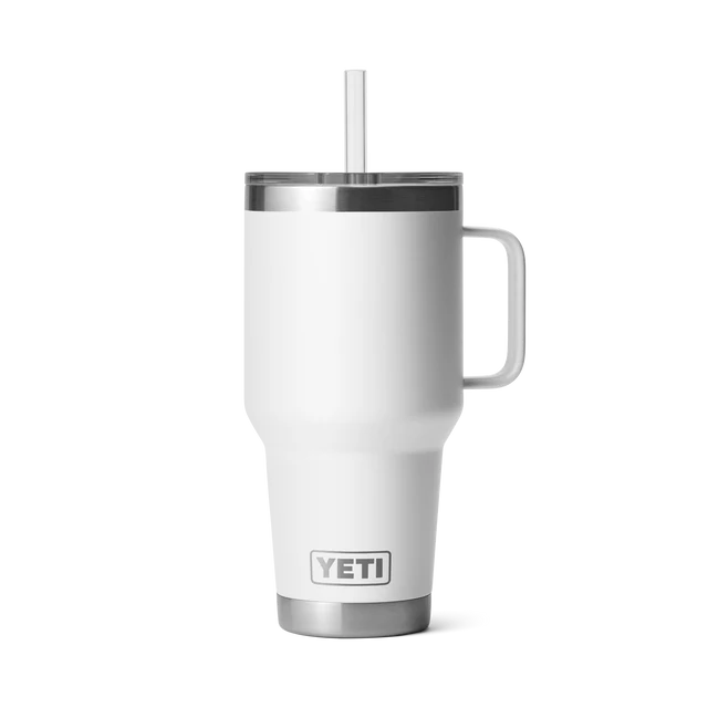 Yeti Rambler 35oz (1L) Straw Mug White