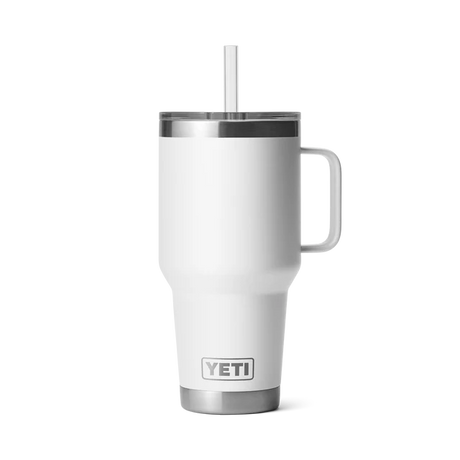 Yeti Rambler 35oz (1L) Straw Mug White