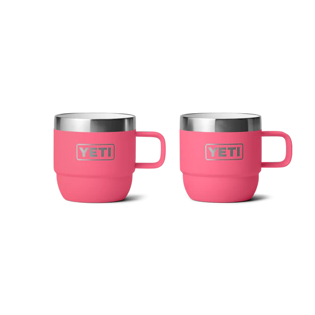 Yeti Rambler 6oz (177ml) Stackable Espresso Mug 2pk Tropical Pink