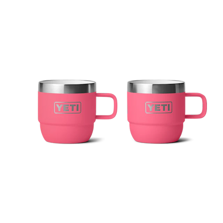 Yeti Rambler 6oz (177ml) Stackable Espresso Mug 2pk Tropical Pink