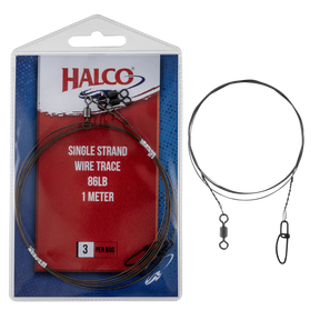 Halco Single Strand Stub Wire Trace 12cm 5pk