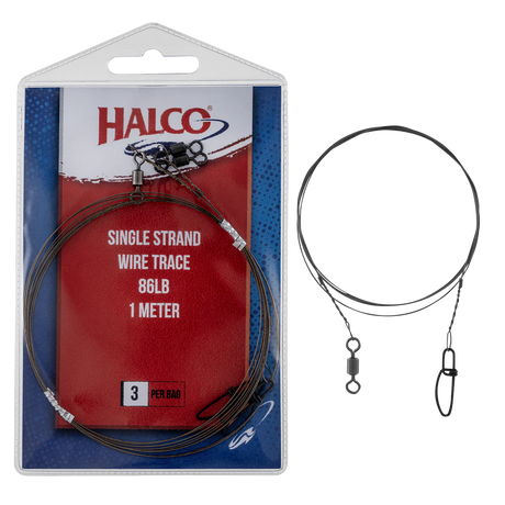 Halco Single Strand Stub Wire Trace 12cm 5pk