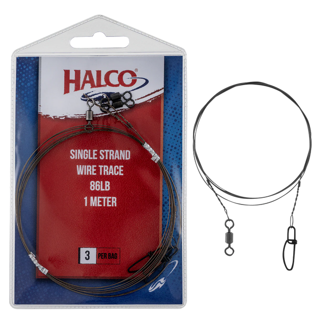 Halco Single Strand Stub Wire Trace 12cm 5pk