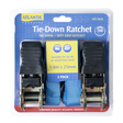 Atlantic Tie Down Ratchet Strap Pair 25mm X 1.8m - 200kg