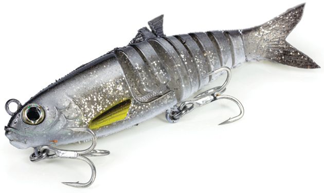 Molix Swim Shad 150mm Soft Plastic Swimbait Lure Silver Minnow